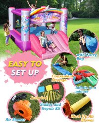 Unicorn204 1704745779 Unicorn Inflatable Bounce House Indoor/Outdoor