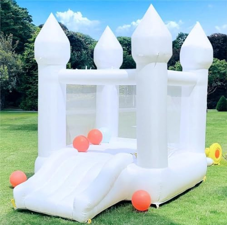 6' X 6' White Bouncy Castle